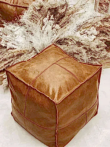 Cube Caramel Pouf