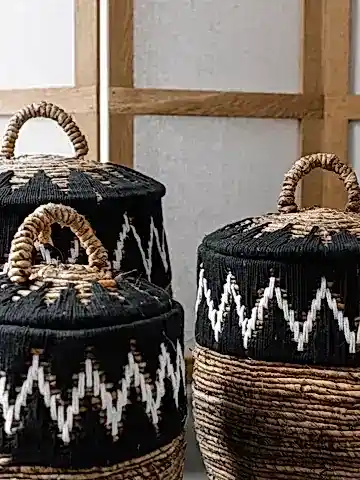 PAYESA BLACK BASKET SET