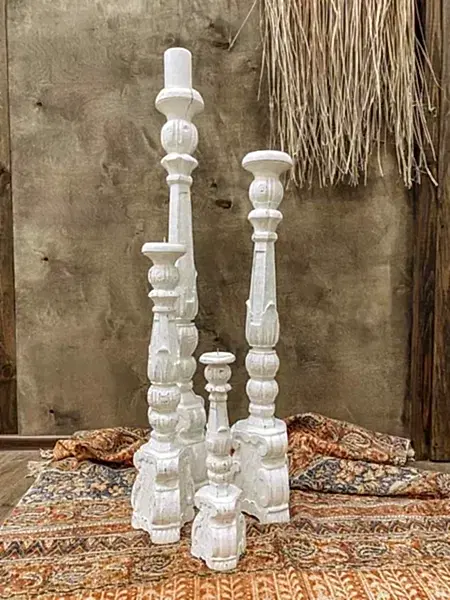 GRACE MILKY GIANT CANDLEHOLDER