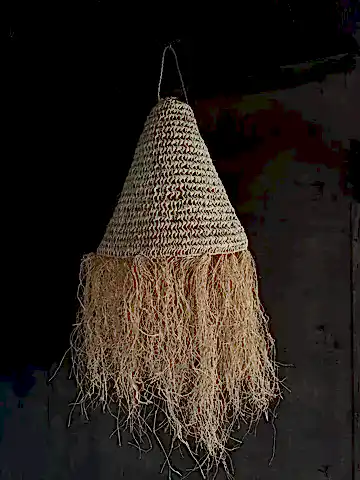 Raffia Fringe Pendant