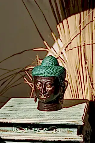 Green&Black Head Buddha M