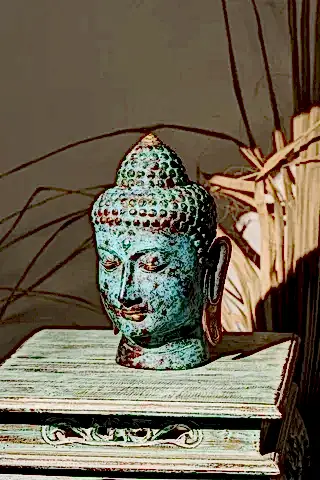 Buddha Blue Head L