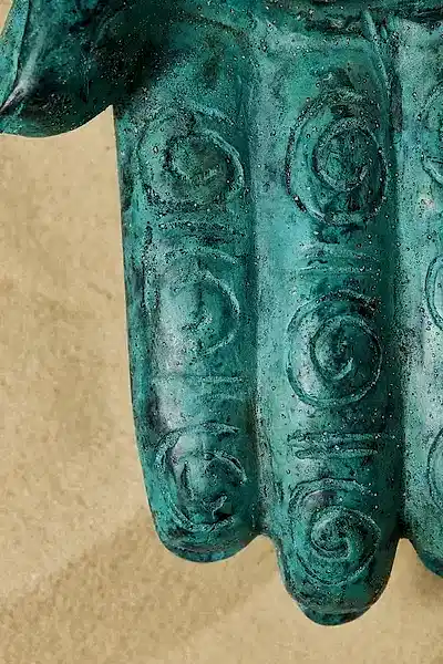 Green Hand Candle Holder