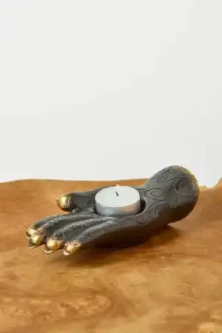 Black Hand Candle Holder