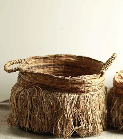 FRINGE BASKET L