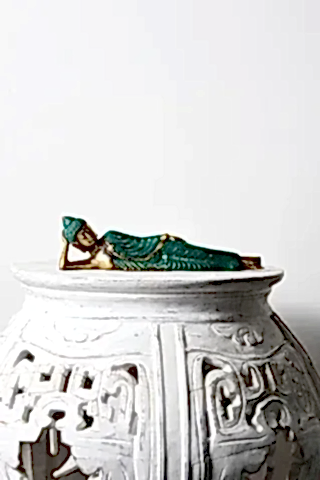Sleeping Green Buddha